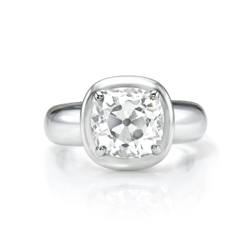 Elegant Jewelry, Affordable Luxury – Shop Now Single Stone Platinum Cori Ring
