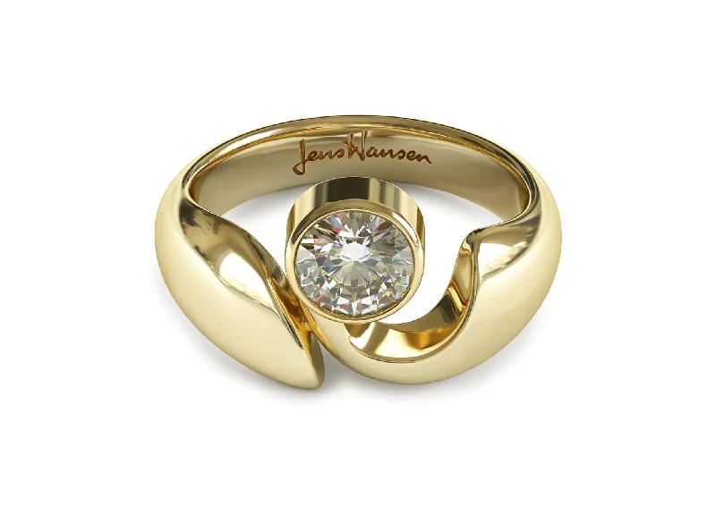 Elegant Jewelry Pieces At Unbelievable Prices JW159/JW66 Diamond Ring, Yellow Gold