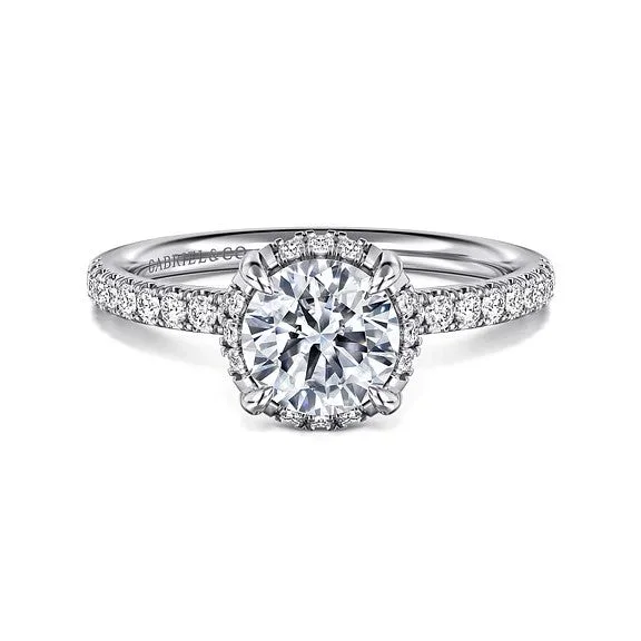 The Perfect Accessory For Less – Jewelry Sale Live Suede - 14K White Gold Round Hidden Halo Diamond Engagement Ring (Setting Only) The Perfect Accessory For Less – Jewelry Sale Live Suede - 14K White Gold Round Hidden Halo Diamond Engagement Ring (Setting Only)