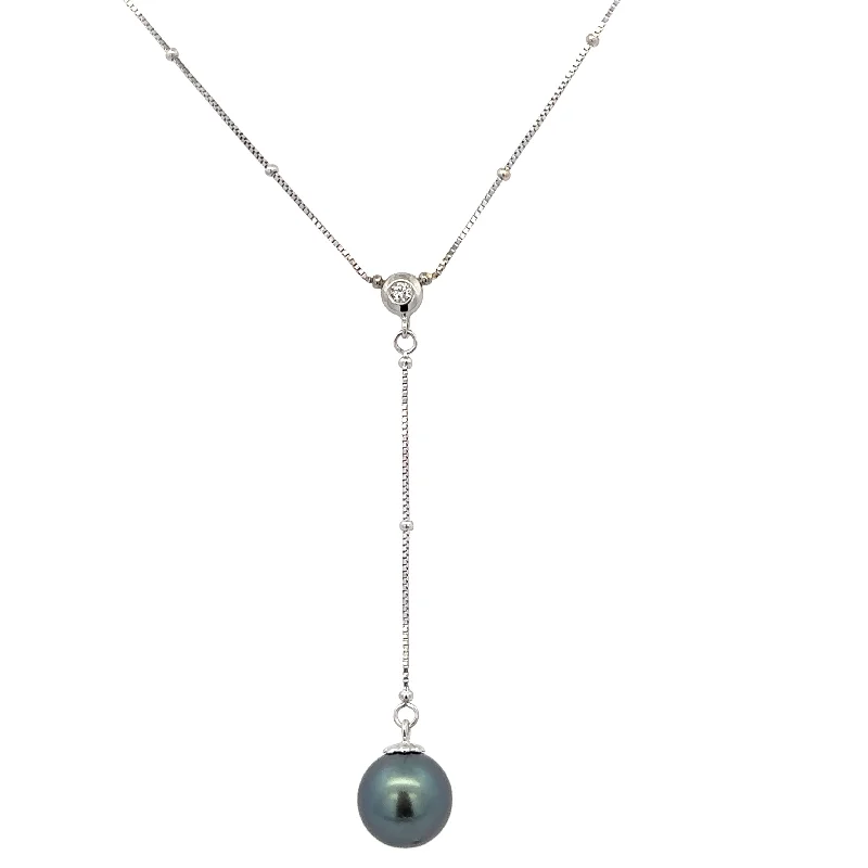 Jewelry Clearance Sale – Final Reductions Tahitian Cultured Pearl Lavalier Necklace in White Gold Jewelry Clearance Sale – Final Reductions Tahitian Cultured Pearl Lavalier Necklace in White Gold