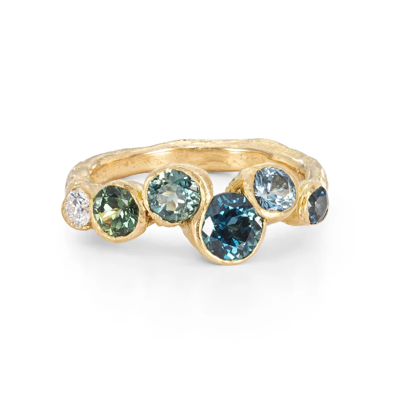 Teal Tidal Bay Ring