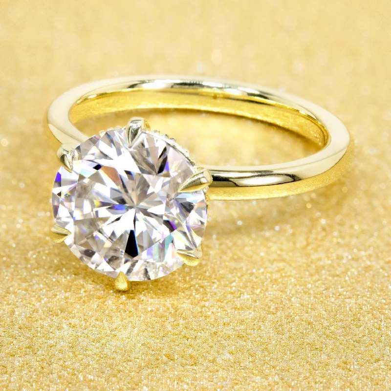 Exclusive Jewelry Bundles At Discounted Prices The Adara, 3ct Round Brilliant-cut Hidden Eternity Halo Ring