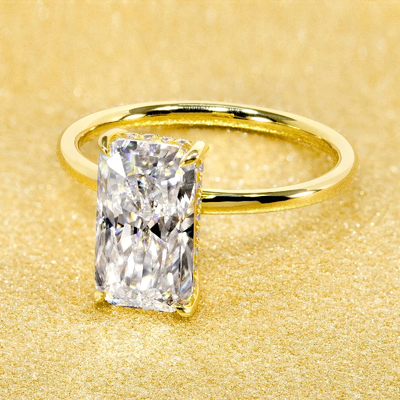 Jewelry Clearance – Final Chance To Save Big The Ariela, 3ct Elongated Radiant-cut Hidden Halo Ring Jewelry Clearance – Final Chance To Save Big The Ariela, 3ct Elongated Radiant-cut Hidden Halo Ring