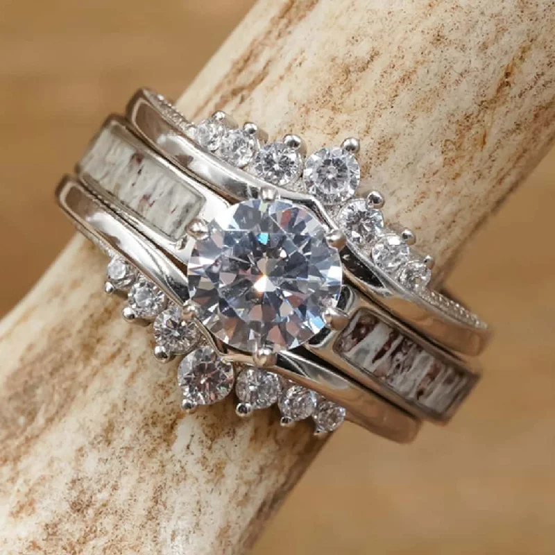 Beautiful Jewelry, Breathtaking Discounts – Hurry In The Grand Cascade Wishbone Wedding Set