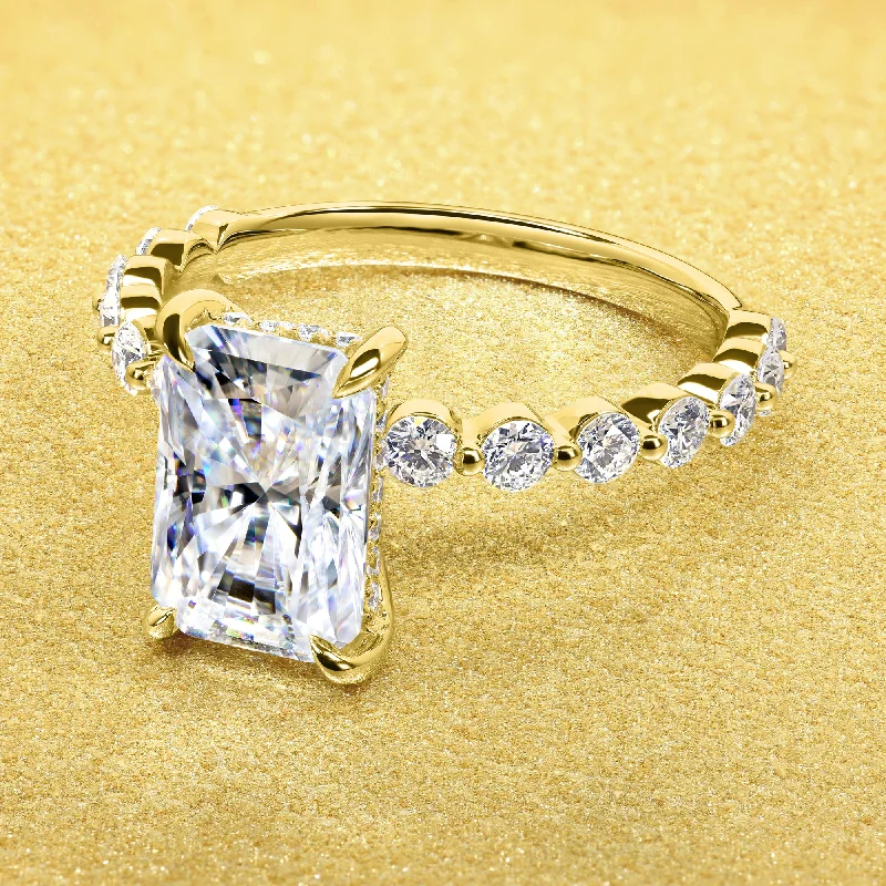 Seasonal Jewelry Deals – Elevate Your Style The Luna, 3ct Elongated Radiant-cut Hidden Halo Floating Ring Seasonal Jewelry Deals – Elevate Your Style The Luna, 3ct Elongated Radiant-cut Hidden Halo Floating Ring
