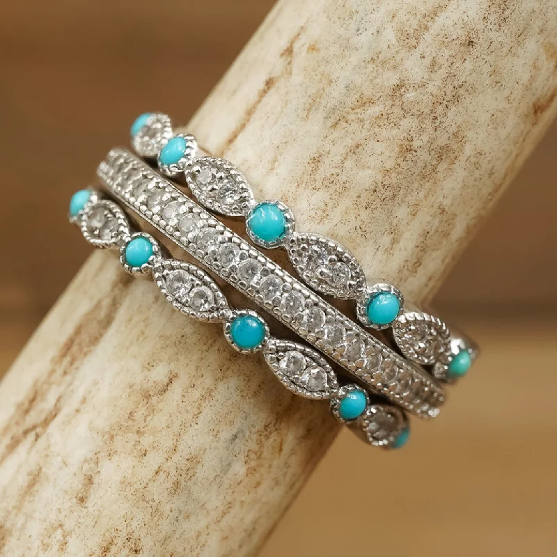 Affordable Luxury Jewelry – Style At A Great Price The Turquoise Vintage Eternity Set