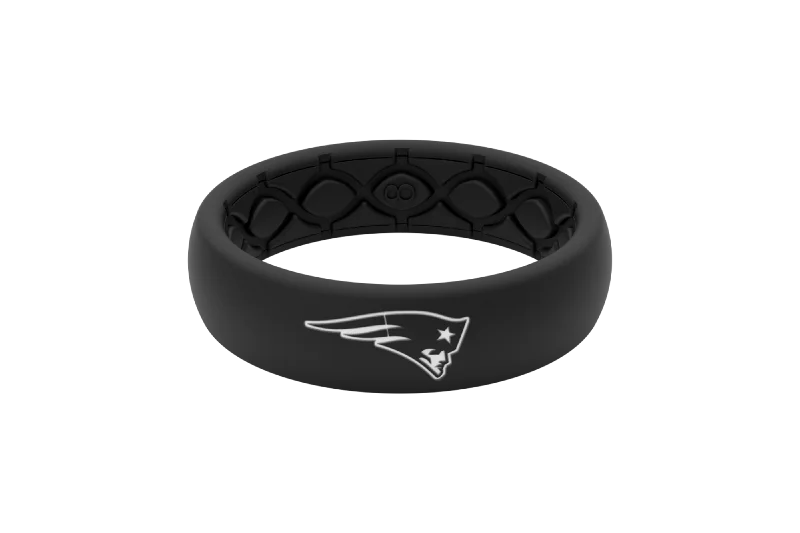 Trending Jewelry Styles Now At Limited-Time Discounts NFL New England Patriots Black Thin Ring Trending Jewelry Styles Now At Limited-Time Discounts NFL New England Patriots Black Thin Ring