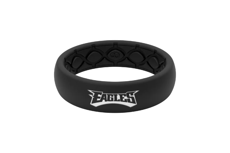 Elegant Jewelry Pieces At Unbelievable Prices NFL Philadelphia Eagles Black Thin Ring Elegant Jewelry Pieces At Unbelievable Prices NFL Philadelphia Eagles Black Thin Ring