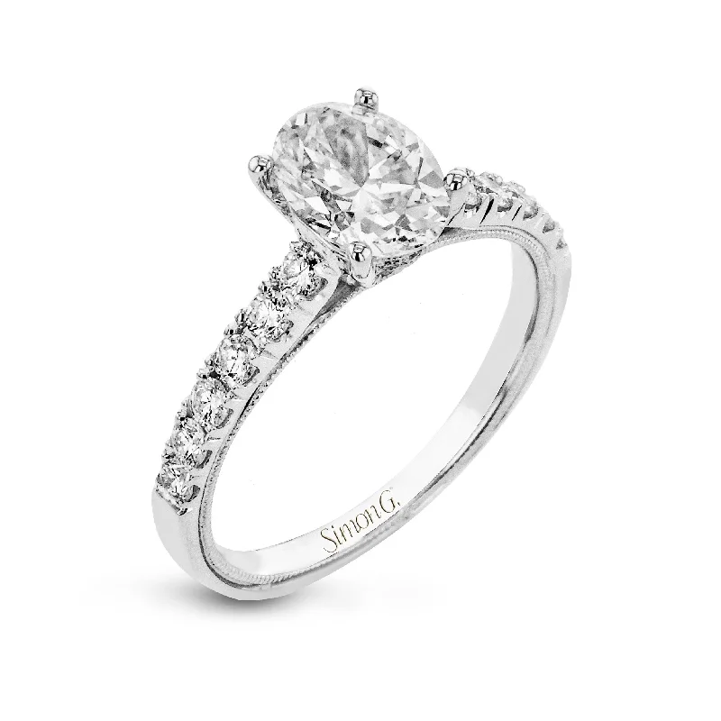 Get The Sparkle You Love At Prices You Adore Oval-Cut Engagement Ring In 18k Gold With Diamonds Get The Sparkle You Love At Prices You Adore Oval-Cut Engagement Ring In 18k Gold With Diamonds