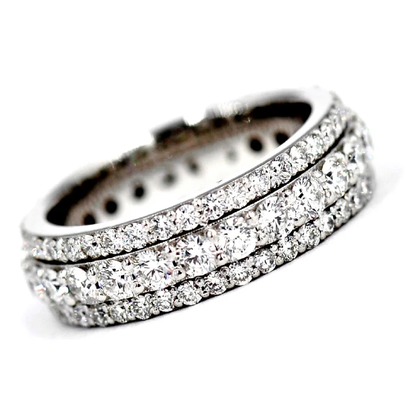 Premium Jewelry, Premium Discounts – Act Fast JDTK-RING1114-Triple Row Diamond Ring Premium Jewelry, Premium Discounts – Act Fast JDTK-RING1114-Triple Row Diamond Ring