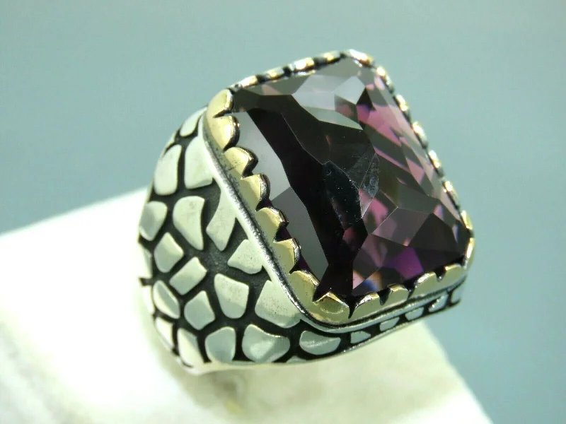 Sparkle In Style With Our Best Jewelry Deals Turkish Handmade Jewelry 925 Sterling Silver Amethyst Stone Mens Rings Sparkle In Style With Our Best Jewelry Deals Turkish Handmade Jewelry 925 Sterling Silver Amethyst Stone Mens Rings
