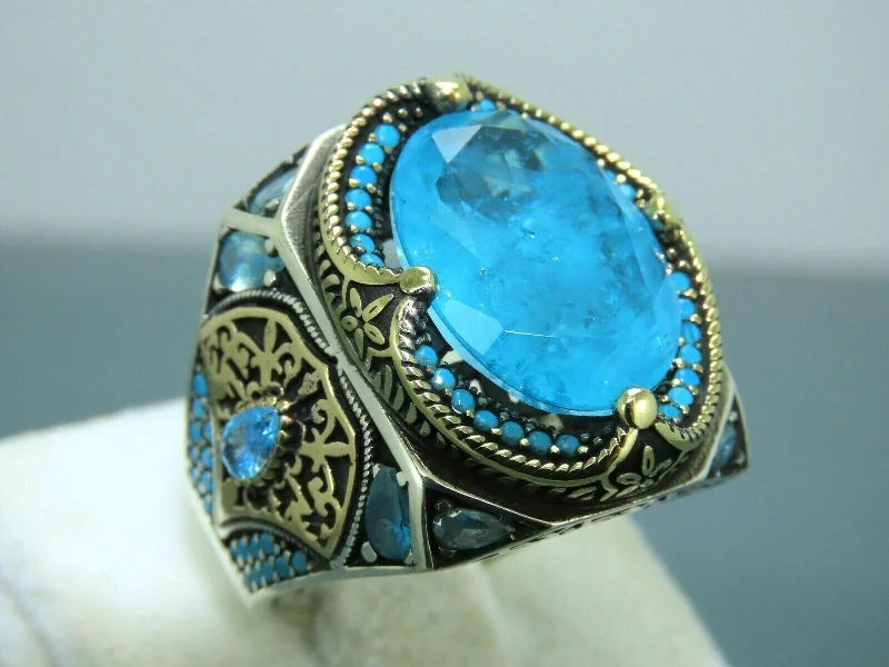 Don't Miss Out On Bestselling Jewelry At Special Prices Turkish Handmade Jewelry 925 Sterling Silver Aquamarine Stone Mens Rings Don't Miss Out On Bestselling Jewelry At Special Prices Turkish Handmade Jewelry 925 Sterling Silver Aquamarine Stone Mens Rings