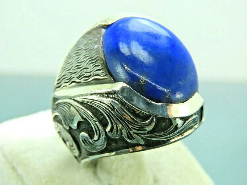 Elegant Rose Gold Jewelry For A Stylish Touch Turkish Handmade Jewelry 925 Sterling Silver Lapis Stone Engraved Mens Rings Elegant Rose Gold Jewelry For A Stylish Touch Turkish Handmade Jewelry 925 Sterling Silver Lapis Stone Engraved Mens Rings