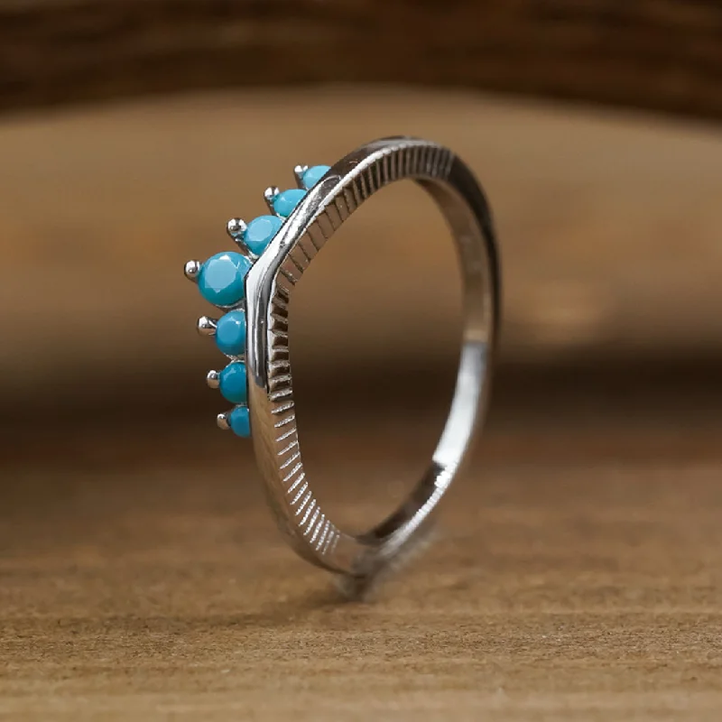 The Turquoise Wishbone Stacking Band