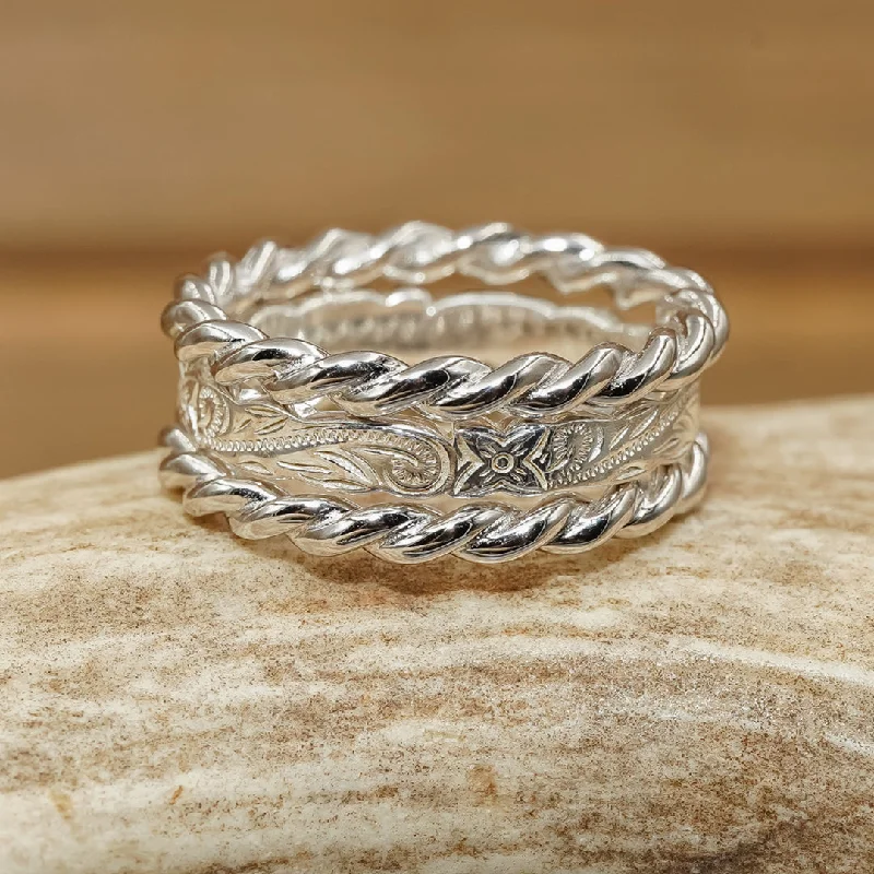 Limited-Time Jewelry Discounts – Shine Without The Splurge Twisted Silver Falls Stacker Set Limited-Time Jewelry Discounts – Shine Without The Splurge Twisted Silver Falls Stacker Set