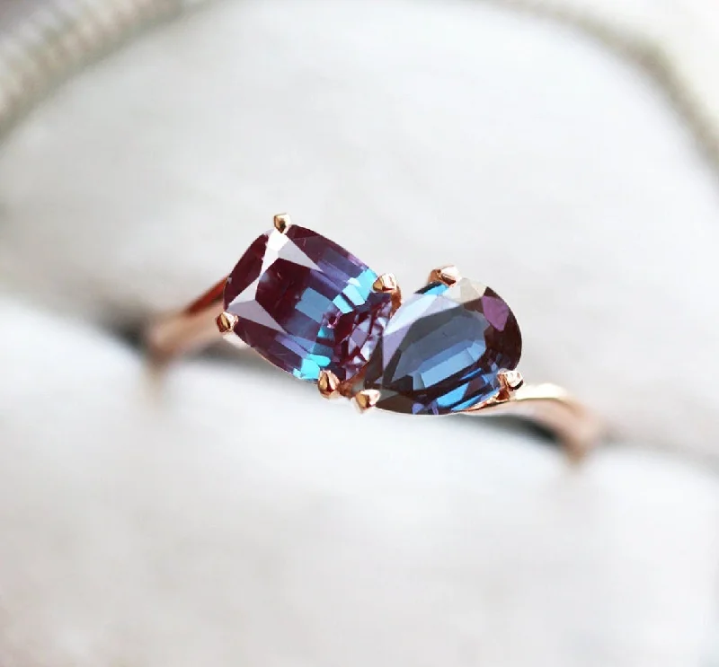 Celebrate Every Occasion With Sparkling Savings Alexandra Toi Et Moi Alexandrite Ring Celebrate Every Occasion With Sparkling Savings Alexandra Toi Et Moi Alexandrite Ring