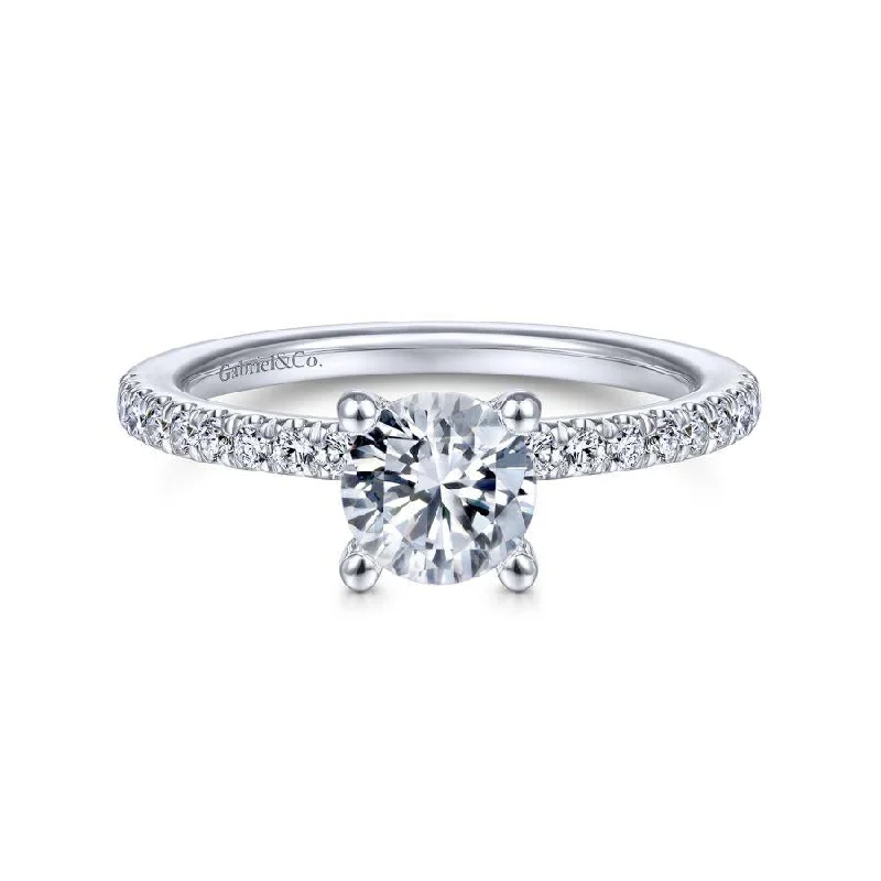 Timeless Elegance, Temporary Discounts – Act Fast Ulani - 14K White Gold Round Diamond Engagement Ring(Setting Only) Timeless Elegance, Temporary Discounts – Act Fast Ulani - 14K White Gold Round Diamond Engagement Ring(Setting Only)