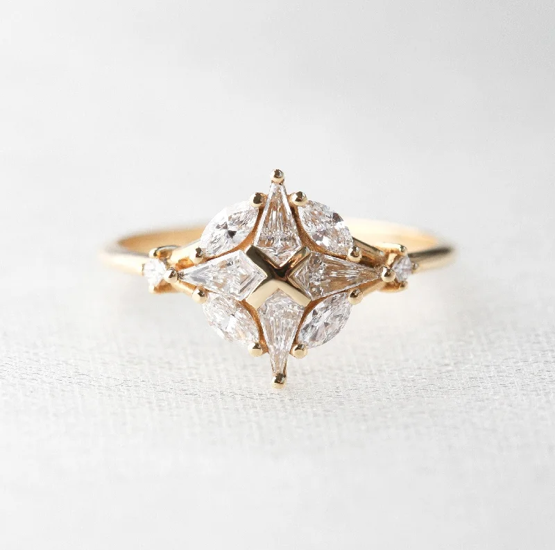 Exclusive Jewelry Sale – Shine For Less Compass Diamond Ring