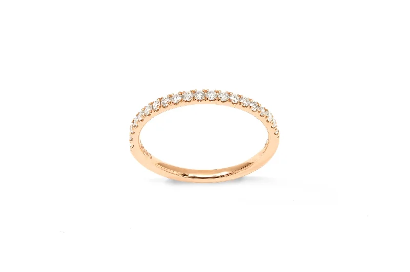 Timeless Jewelry At Special Discount Rates Amore The Eternity Classic Half 18K Rosegold Ring w. Diamonds Timeless Jewelry At Special Discount Rates Amore The Eternity Classic Half 18K Rosegold Ring w. Diamonds