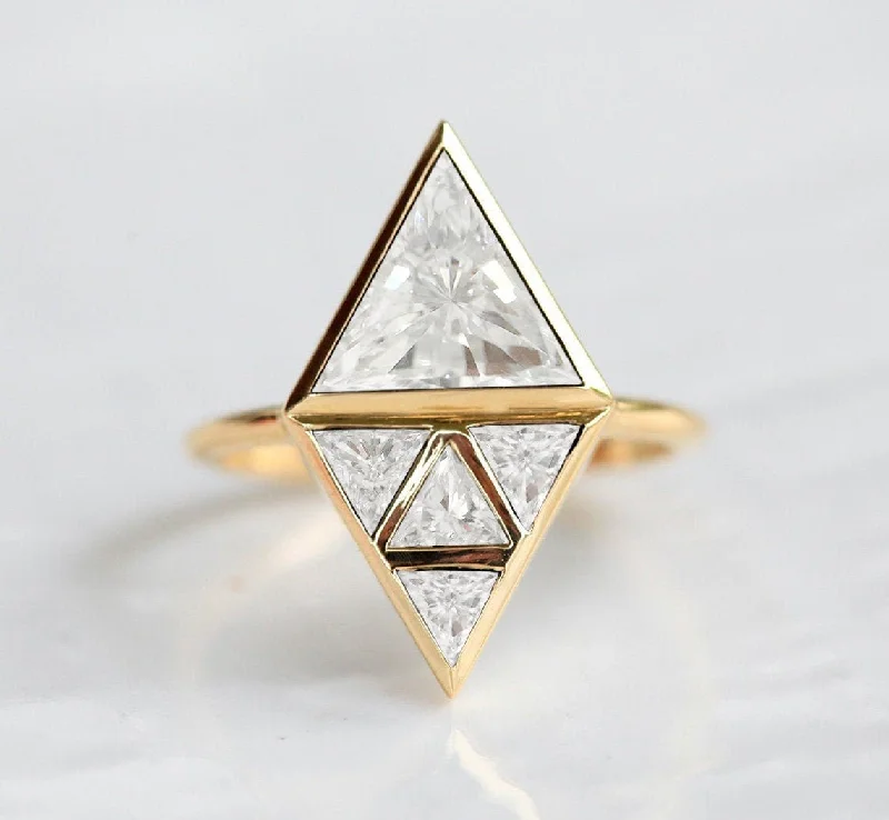 Last Chance To Grab Your Favorite Jewelry At A Discount Nina Triangle Diamond Ring