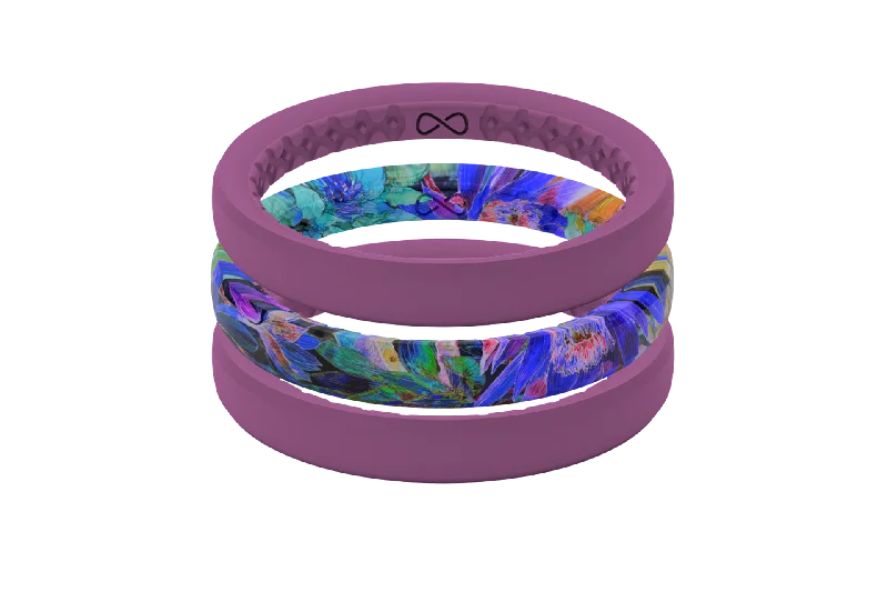 Unbeatable Offers On Luxury And Everyday Jewelry Twilight Blossom - Stackable Ring