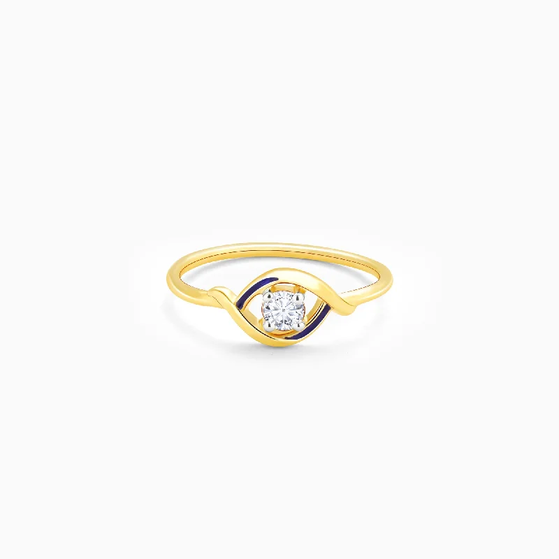 Gold Lifelong Love Solitaire Diamond Ring