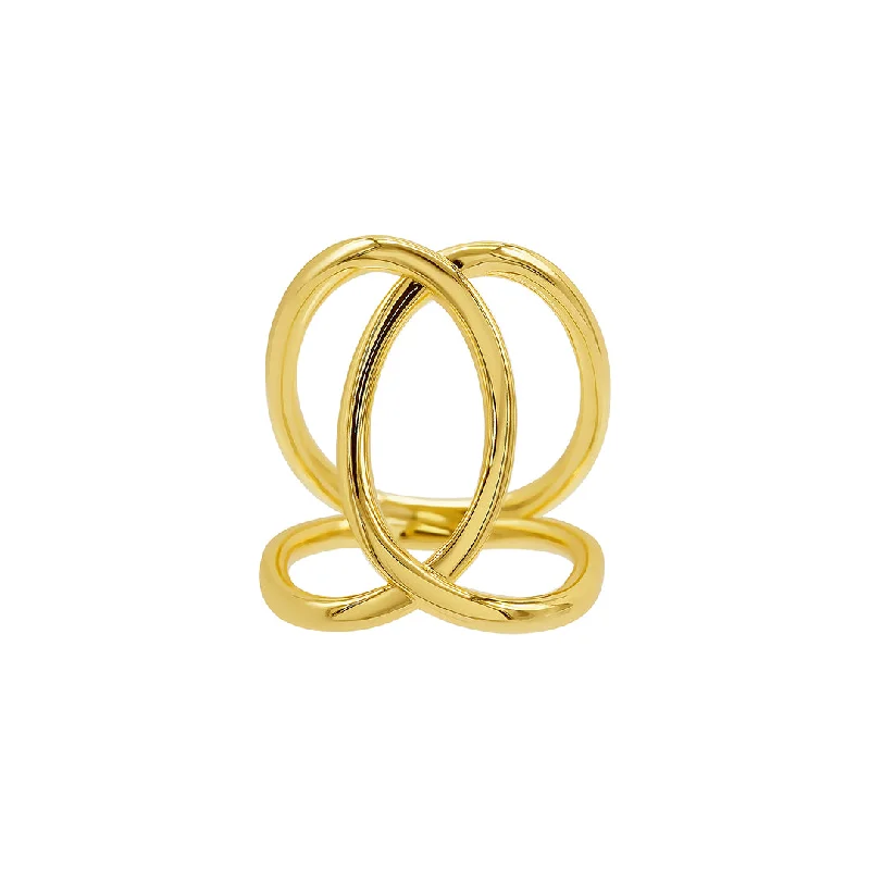 Don't Miss These Dazzling Jewelry Discounts 14k Gold Plated Tall Infinity Ring