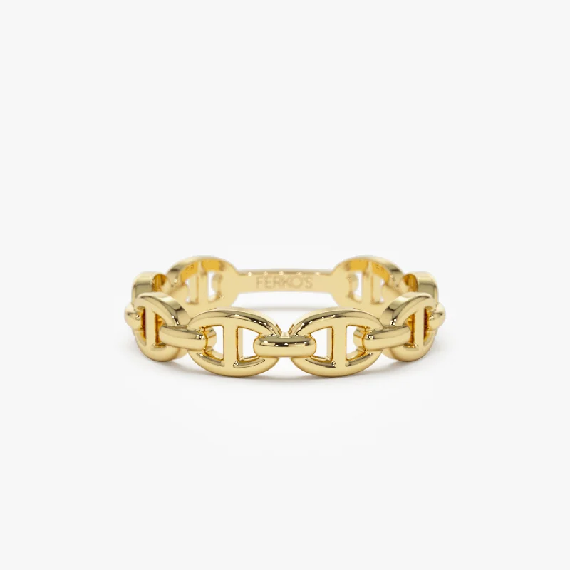 Shop Signature Jewelry Styles At Exclusive Prices 14k Solid Gold Mariner Chain Ring Shop Signature Jewelry Styles At Exclusive Prices 14k Solid Gold Mariner Chain Ring