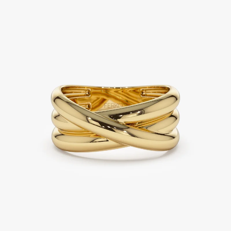 The Ultimate Jewelry Sale – Exclusive Styles At Great Prices 14k Solid Gold Multi-strand Crossover Ring The Ultimate Jewelry Sale – Exclusive Styles At Great Prices 14k Solid Gold Multi-strand Crossover Ring