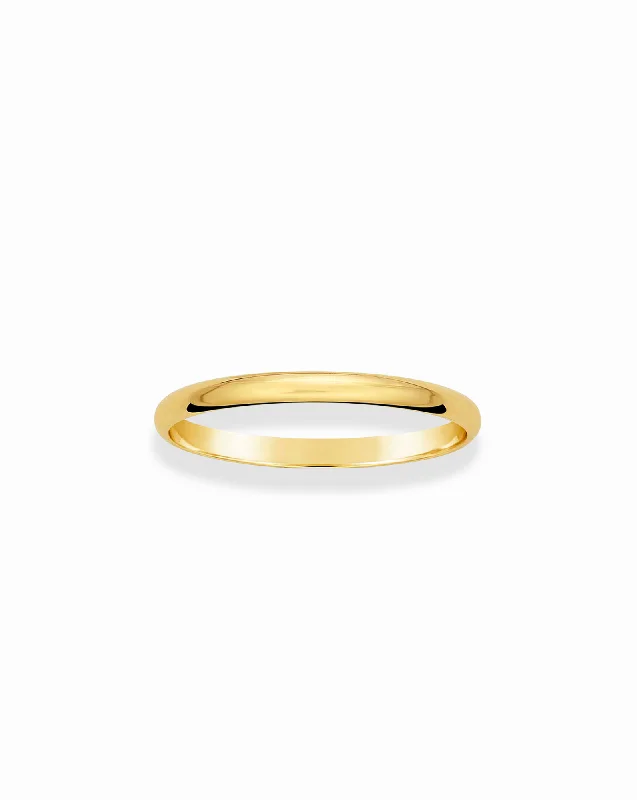 Exclusive Jewelry Markdowns – Limited-Time Offer 14k Well Rounded Stacking Ring