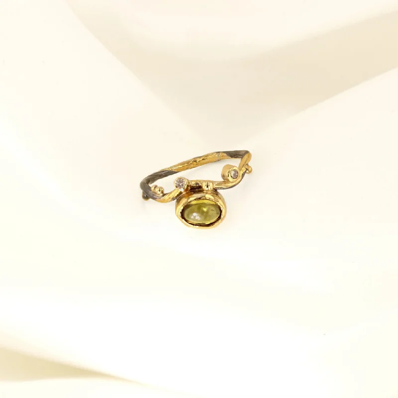 Love Seafire 18K, 22K & 24K Gold Ring w. Sapphire