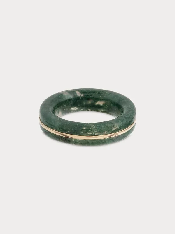 Exclusive Gemstone Jewelry At Special Prices Essential Gem Stacker Ring - Green Moss Agate (Made to Order) Exclusive Gemstone Jewelry At Special Prices Essential Gem Stacker Ring - Green Moss Agate (Made to Order)