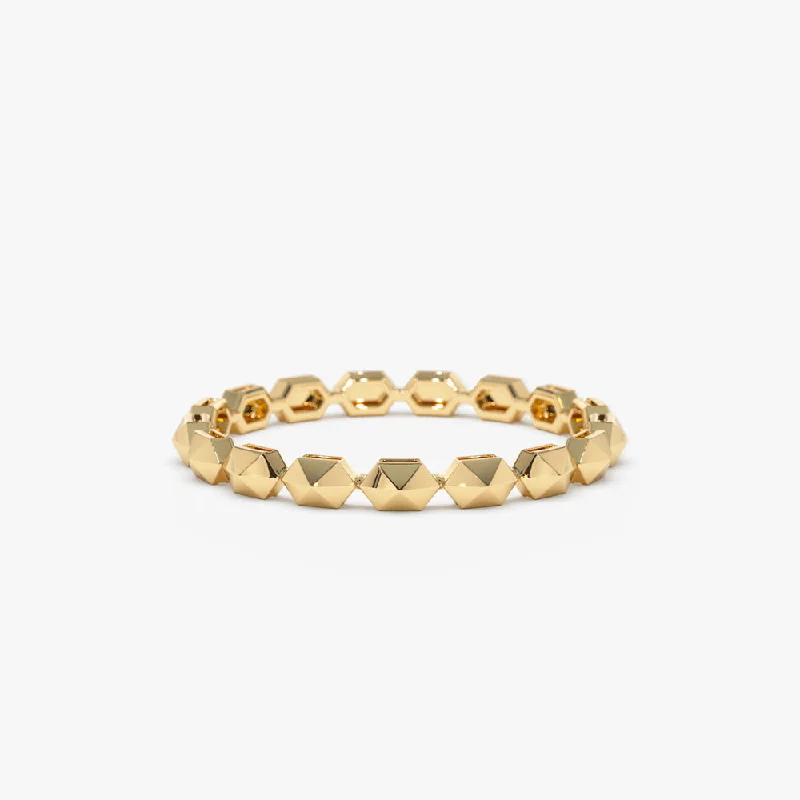 Affordable Glamour – Premium Jewelry For Less 14k Petite Mini Pyramid Ring