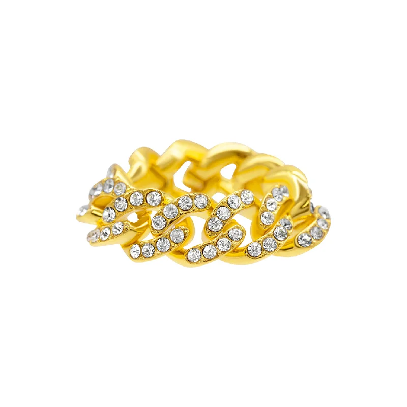 Timeless Elegance, Temporary Discounts – Act Fast 14k Gold Plated Curb Chain Flexible Ring Timeless Elegance, Temporary Discounts – Act Fast 14k Gold Plated Curb Chain Flexible Ring
