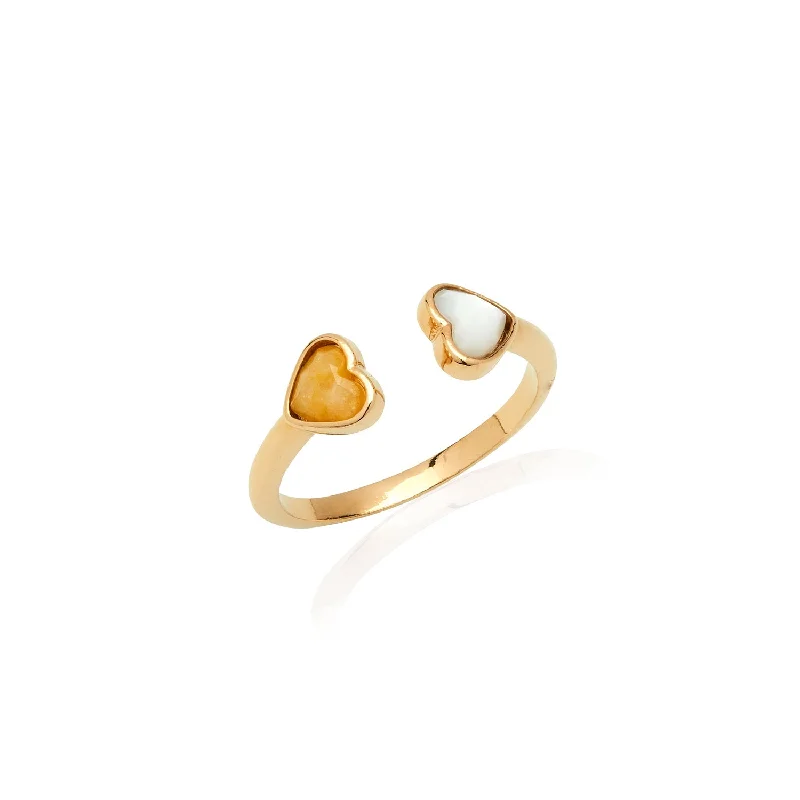 Jewelry Deals That Outshine The Rest Custom Heart Birthstone Ring (Gold)