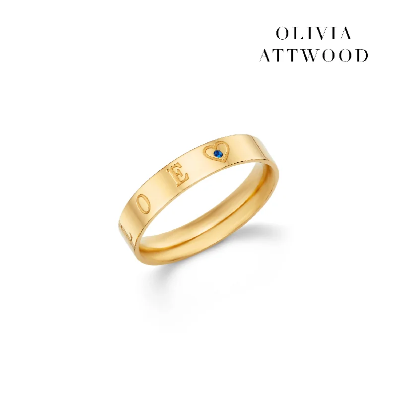 Handcrafted Jewelry Sale – Unique Designs At Low Prices Custom Stamped Name Ring (Gold) Handcrafted Jewelry Sale – Unique Designs At Low Prices Custom Stamped Name Ring (Gold)