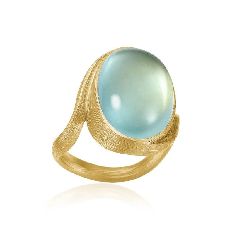 Shop Fine Jewelry With Exclusive Savings Vega 18K Gold Ring w. Aquamarine
