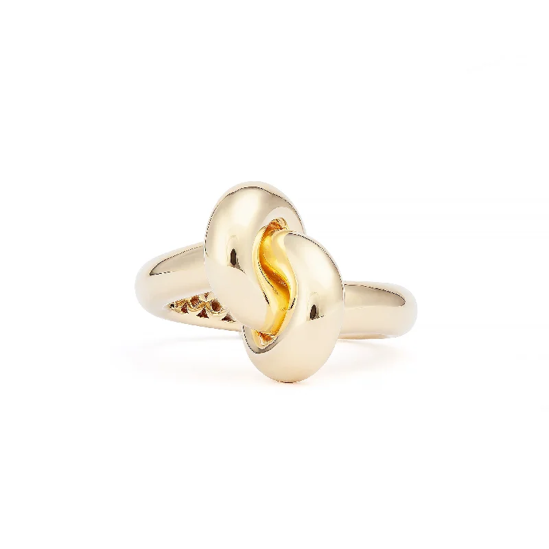 Romantic Heart-Shaped Jewelry For Special Gifts Legacy Knot Medium (Loose) 18K Gold Ring Romantic Heart-Shaped Jewelry For Special Gifts Legacy Knot Medium (Loose) 18K Gold Ring