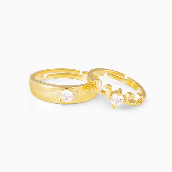 Flash Sale On Exquisite Jewelry – Don't Miss Out Golden Glowing in Love Couple Rings Flash Sale On Exquisite Jewelry – Don't Miss Out Golden Glowing in Love Couple Rings
