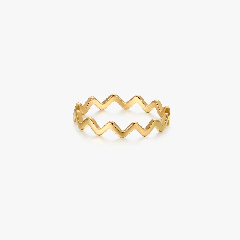Luxury Jewelry Sale – Sparkle For Less Making Waves Gold Ring