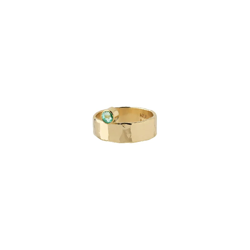 Discounted Luxury Jewelry – Shine Without The Splurge Annie 14K Gold Ring w. Green Emerald Discounted Luxury Jewelry – Shine Without The Splurge Annie 14K Gold Ring w. Green Emerald