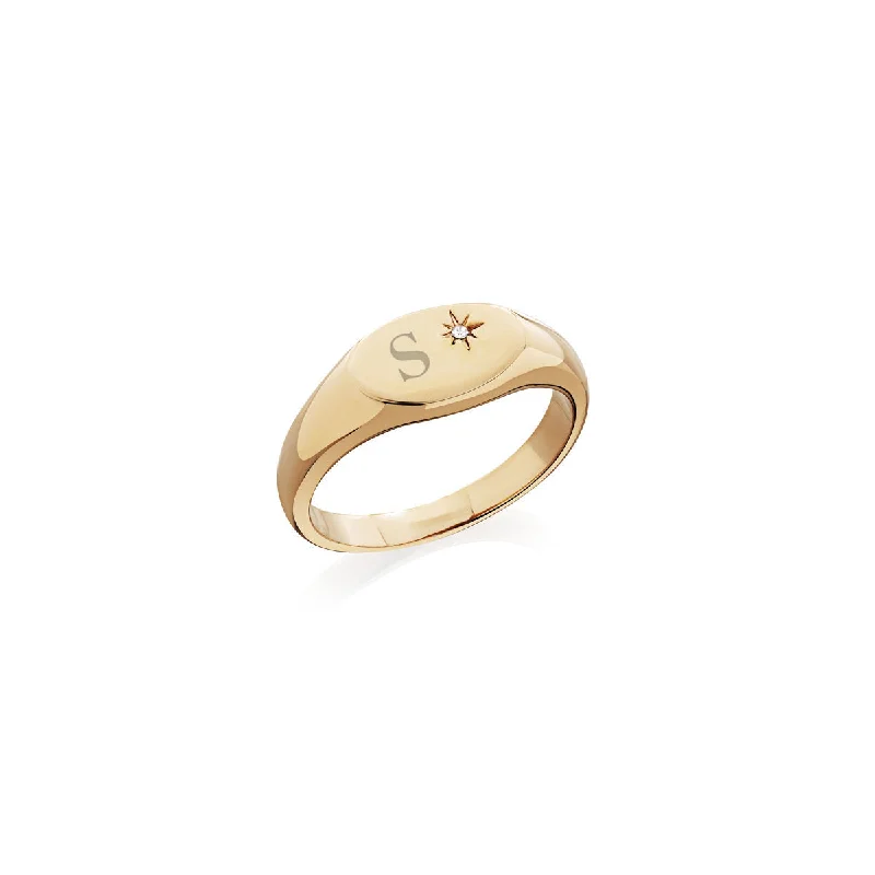 Oval Signet Ring (Gold)