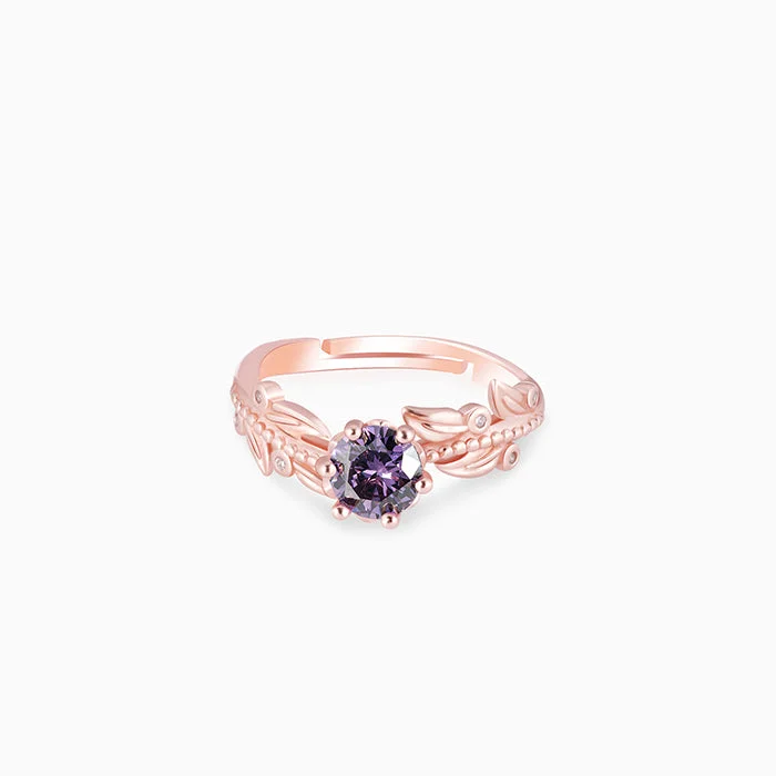 High-End Sparkle, Low-End Prices – Shop Now Rose Gold Amethyst Ring