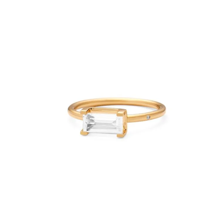 Special Jewelry Deals – Upgrade Your Collection Nord Big 18K Gold Ring w. White Topaz Special Jewelry Deals – Upgrade Your Collection Nord Big 18K Gold Ring w. White Topaz