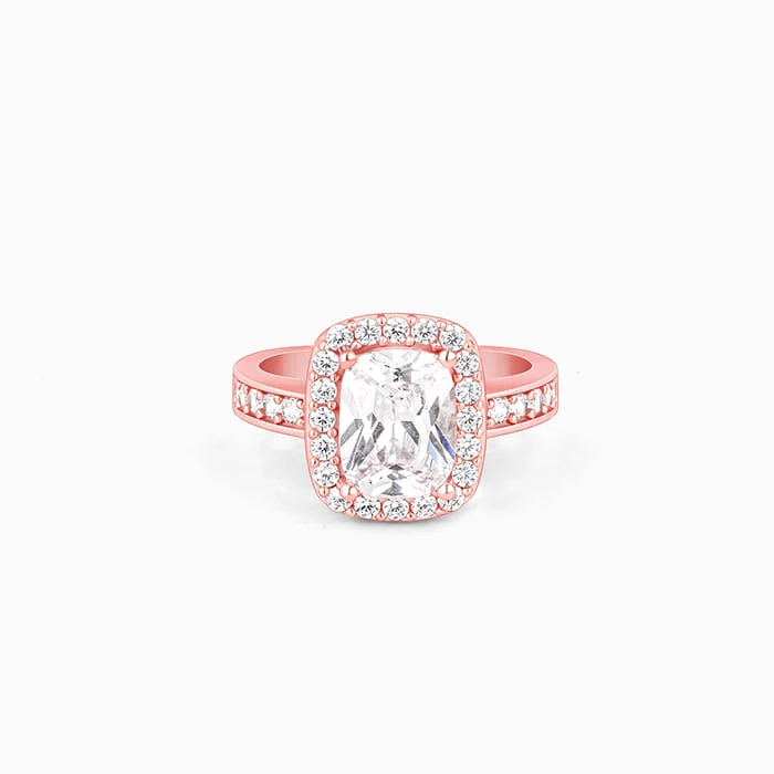 Big Discounts On Elegant Jewelry Collections Rose Gold Classic Solitaire Ring