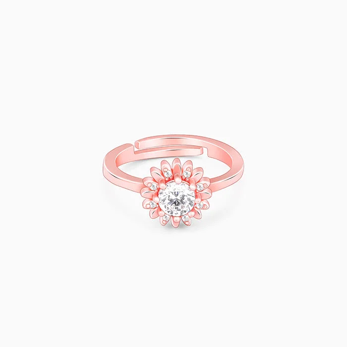The Perfect Jewelry Piece At The Perfect Price Rose Gold Radiant Sunshine Ring