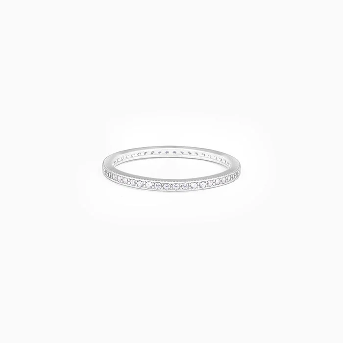Modern Jewelry At Exclusive Discounts – Shop Today Silver Channel of Love Ring