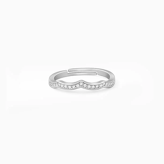 Jewelry Clearance Event – Stock Up Before It's Over Silver Curvy Wave Ring