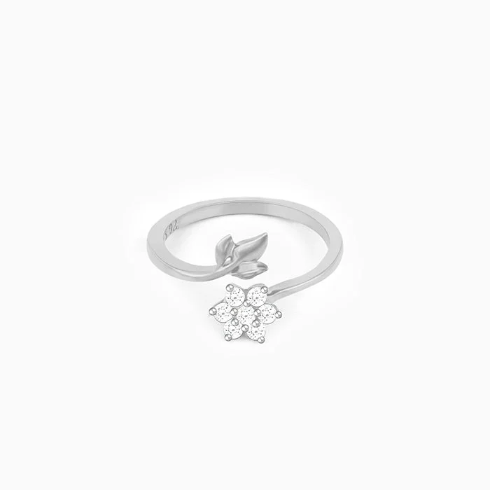 Seasonal Jewelry Sale – Upgrade Your Collection Silver Flower Girl Ring