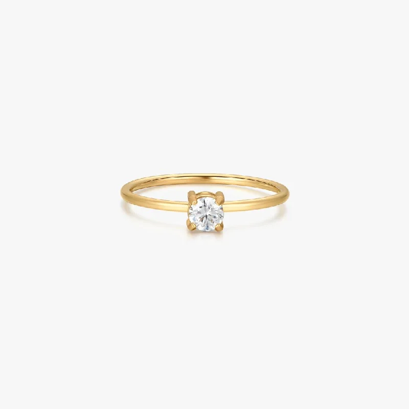Celebrate Every Occasion With Sparkling Savings Single Gem 2.0 Ring in Gold